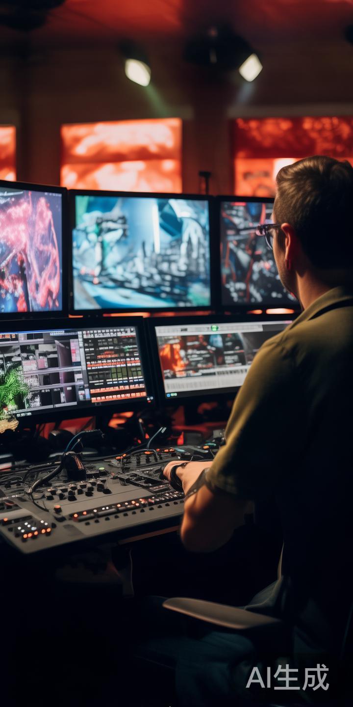 直播画面的监控与切换。观察员需要根据比赛的进展，合